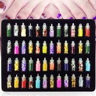 yz7hk51vwt 48 Bottles DIY 3D Crystal Nail Art Powder Sequins Glitter Manicure Tips Set Beauty Random