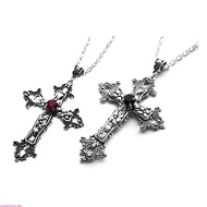 sweety Cross Pendant Necklace Grunge Jewelry Accessories Gothic Male Female Necklaces