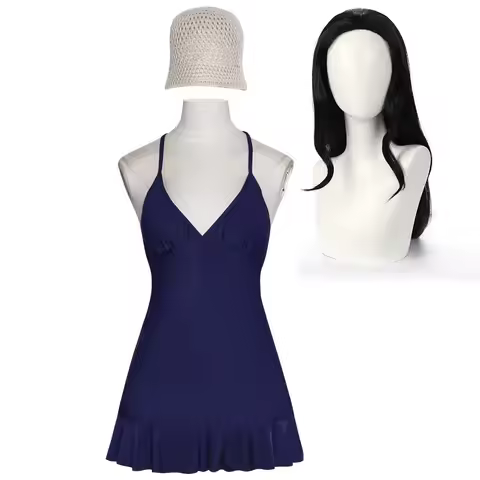 Adult Women Anime Miss All Sunday Nico Robin Purple Costume Or Wig