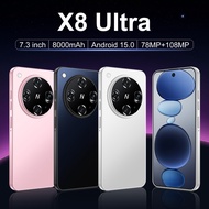 Brand New Murah Legit Smartphone X8 Ultra  | 7.3 Inch Big Screen | Android15.0 Handphone | 5G Global