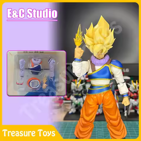 E & C Dragon Ball Z SHF Instant Transmission Son Goku Chibi Dam'z Clothes Modified Parts Accessories