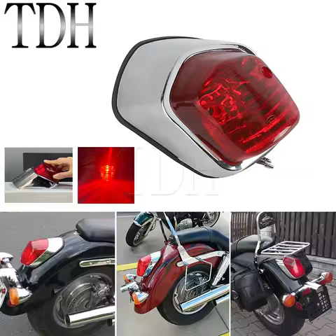 Motorcycle Taillight Brake Light For Harley Yamaha V-Star Honda VT GL Suzuki Boulevard C50/90 M50/90