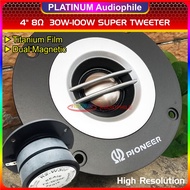 Tweeter 4 Inch 8 ohm 100 Watt Titanium Film Dual Magnet Super Tweeter Speaker R2-W30F