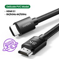 UGREEN HDMI 2.0/2.1 HDMI Cable 4K/8K 48Gbps Ultra High Speed Cord 4K120Hz/8K60Hz Support Dynamic HDR eARC Dolby Atmos HDCP Compatible with PS5 PS4 Xbox Roku TV HDTV Blu-ray Projector