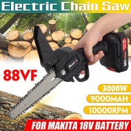 6 Inch 3000W 88V Mini Electric Chainsaw Woodworking Pruning Chainsaw Handheld Garden Logging Saw Power Tool