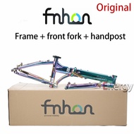 FNHON disc brake version lift bicycle Blast frame 20 sets modified 20 inch DAHON P8 SP18 aluminum alloy frame part of the bicycle with hand post front fork