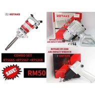 Rotake Air Impact Wrench (COMBO SET : RT-5268 1/2" 700NM, RT-5567 3/4" 1800NM, RT-5665 1" 2500NM)
