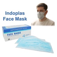 ¤Indoplas Face Mask Fda Approved 3 Ply Respiratory Protection Face Protection Dust Mask Surgical Mas