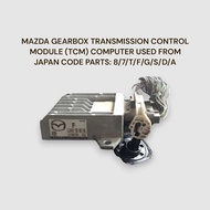 MAZDA GEARBOX TRANSMISSION CONTROL MODULE (TCM) COMPUTER USED FROM JAPAN CODE PARTS: 8/7/T/F/G/S/D/A