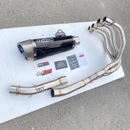 Knalpot Racing ZX25R, ZX25RR, ZX4RR Original Triton Exhaust type Flash Series Header Model Underbell