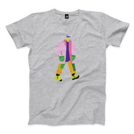 冬日的潮流男子 - 深麻灰 - 中性版T恤