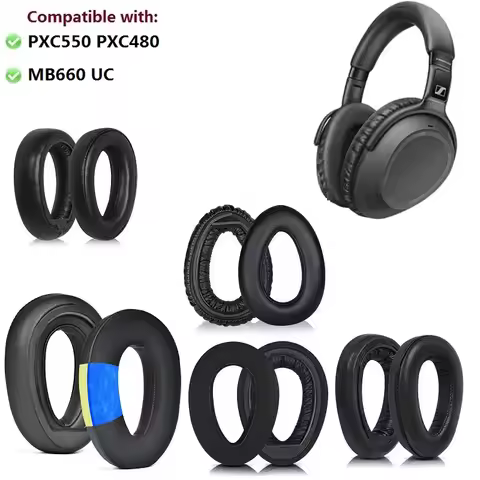 Ear Pads For Sennheiser PXC550 PXC480 MB660 UC Headphones Ear Covers Earmuffs PXC 550 ear pillows Co