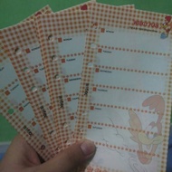 Isi Binder A6 (6ring) Weekly Plan