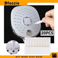 Bfaccia 20Pcs/Set Shower Head Cleaning Brush White Small Brush Pore Gap Clean Anti-clogging Nylon For Kitchen Toilet Phone Hole