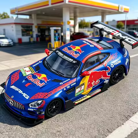 Rm Rhino 1:64 Mercedes-amg Gts Verstappen Red Bull Amg Dtm Alloy Car Model