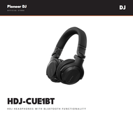 (Pre-Order) Pioneer DJ | HDJ-CUE1BT | HDJ Headphones with Bluetooth Functionality - Black | 1 Year M