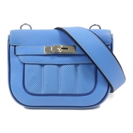 HERMES Swift皮革Berline Mini肩背袋Bleu Saphir