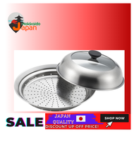 [100% Japan Import original] You can see the Yoshikawa steamer! YJ3212 for a steamer for frying pan 24 ~ 26cm