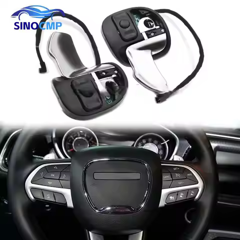 2pcs 5RQ08DX9AC 5RQ09DX9AC Larger Hellcat Paddle Shift Shifter Set For 2015-2021 Challenger Charger 
