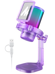 ◐ADMIRABLE◑ MAONO DGM20 Special Version USB RGB condenser microphone Noise Cancellation SoftwareTap