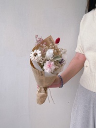 美好時光 | 甜筒花束、永生乾燥花束、DIY手作材料包
