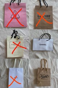 LE LABO 3CE JOMALONE CHANEL WASHIDA KIEHEL‘S 紙袋 專櫃紙袋 品牌紙袋 提袋