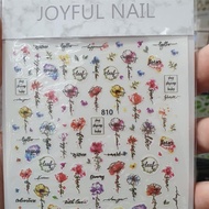 Nail Sticker - Decal Sticker Flower + Leaf + Fruit 810