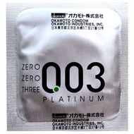 1 pc x Natural Rubber Latex OKAMOTO 003 PLATINUM CONDOM