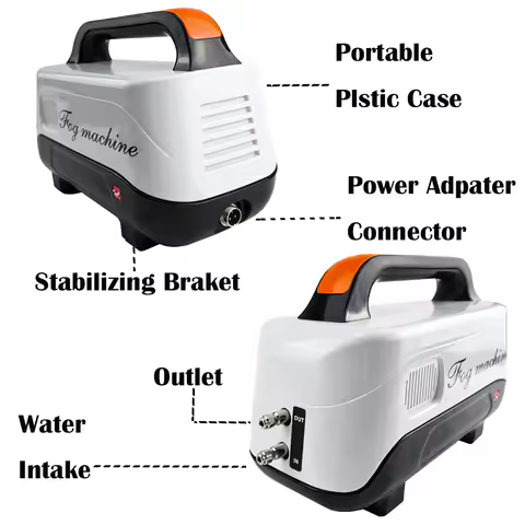 0.2L/min Outdoor Patio Misting Cooling System, 40bar 580PSI High-Pressure with Timer Control for Gar