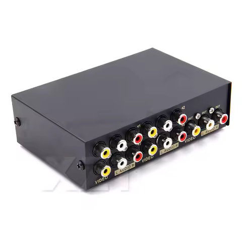 New 2/4/8 Ports AV RCA Audio Video Switch AV Signal RCA Composite Splitter Selector for STB TV DVD P
