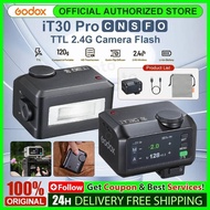 Godox iT30Pro iT30 Pro C/N/S/F/O 2.8" Touchscreen Pocket Flash TTL Auto-Exposure 2.4G Wireless on Ca