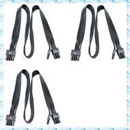 [R Q M U] 3X 8 Pin GPU Power Cable PSU 8 Pin to 6+2 Pin GPU Male to Male Power Cable ARESGAME Modula