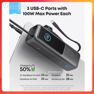 Vastore     (CCC) Anker Powerbank 25000mAh 165W Ultra Fast with Built In and Retractable USB C Cable