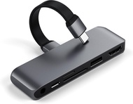 Satechi USB-C Mobile Pro SD Adapter with USB-C PD Charging 4K HDMI USB 3.0 Micro/SD Card Readers & 3