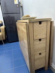 IKEA NORDEN 摺枱 橡木色