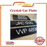 #1 Crystal Car Number Plate Nombor Plat Kereta Timbul Custom