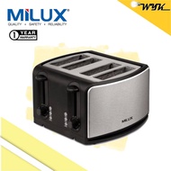 Milux 4 Slice Stainless Steel Extra Wide Slots Bread Toaster MBT-2338