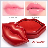 Masker Bibir Lip Mask Cherry Crystal Collagen Anti-Ageing Pad Lips Masks Peel Off Moisturizing Lips