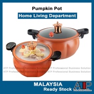 Pantry🍳 8L Multi Functional Pumpkin Design Pot Micro Pressure Cooker Cooking Pot Cooker Soup Pot Stew Pot Periuk Tekanan