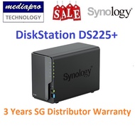 Synology DiskStation DS225+ 2-Bay NAS ( Replace DS224+ without HDD only Support Synology HDD ) - 3