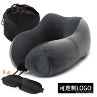 🚓Memory Foam Pillow Portable Aircraft Travel Pillow Shape Neck Cervical Pillow Foldable Neck Pillow
