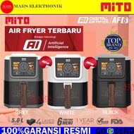MITO DIGITAL AIR FRYER AF6 - 5 LITER - NEW 2024 AI TECHNOLOGY - NEWEST MITO AF6 AIR FRYER - READY