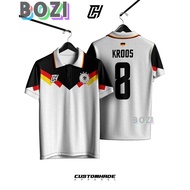 Jersey Terbaru Europe 2024 Germany Variasi pattern free customization name Customs Hade-V collar