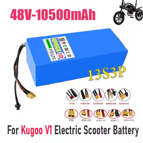 13S3P 48V 10500mAh 18650 Rechargeable/Lithium Ion Battery Pack Suitable for Kugoo V1 Bicycle Battery