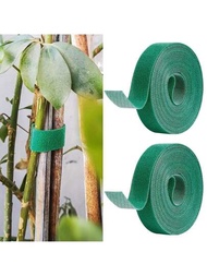 1捲植物園架綁帶，可隨意剪裁和重複使用，用於植物生長的可調節厚支撐、強握力，適用於番茄藤室內戶外、花園工具供應