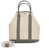 Hermès Gris Meyer Negonda and Beton Toile Garden File 28 Palladium Hardware, 2022