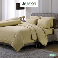 Jessica Tencel TP004  เจสสิก้า สีพื้น ชุดเครื่องนอน ผ้าปูที่นอน ผ้าห่มนวม ให้สัมผัสที่นุ่มลื่นดุจแพร