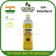 HEALTH PARADISE Organic Cold Pressed Sunflower Oil 900ml 有机冷压葵花籽油
