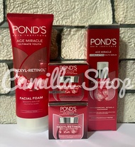 Paket Ponds Age Miracle Facial Foam 100ml + Day Cream 9gr + Night cream 9gr + Serum 15ml (4produk)