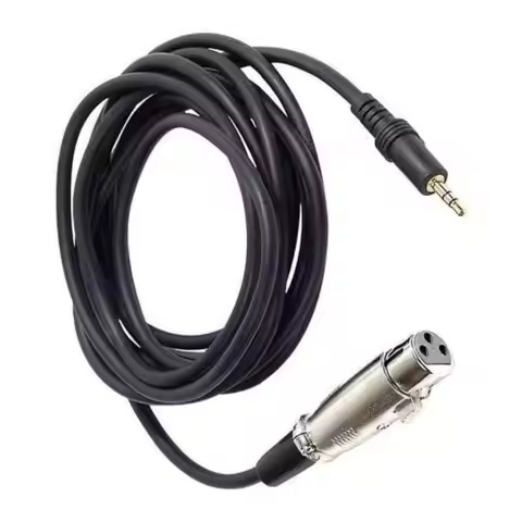 ISK C-4/C4 2.5M Microphone line 3.5mm to Female XLR Dual-core shielded professional Audio output lin